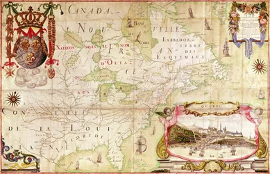 Kanadan kartta teoksesta "Carte de l